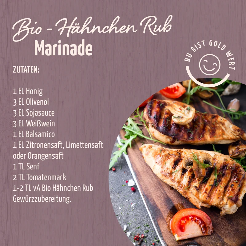 Hähnchen Rub Gewürzzubereitung Bio (100g)
