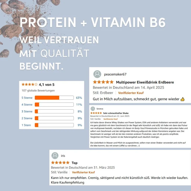 Creamy Protein Pulver 420g - Schoko | Cremiger Geschmack