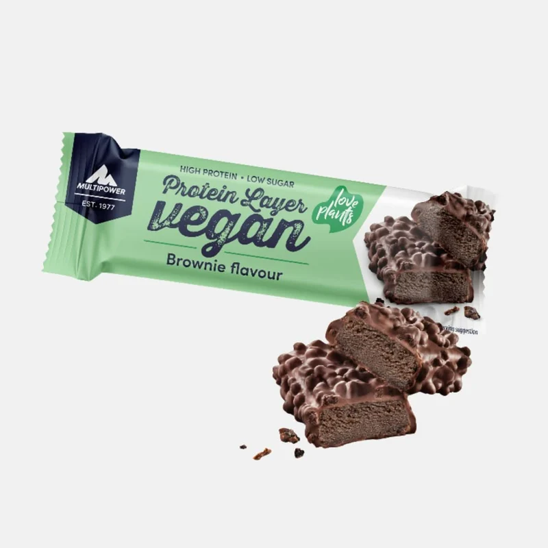 Vegan Protein Layer Mixbox (Brownie + Peanut Butter) - 18 Proteinriegel