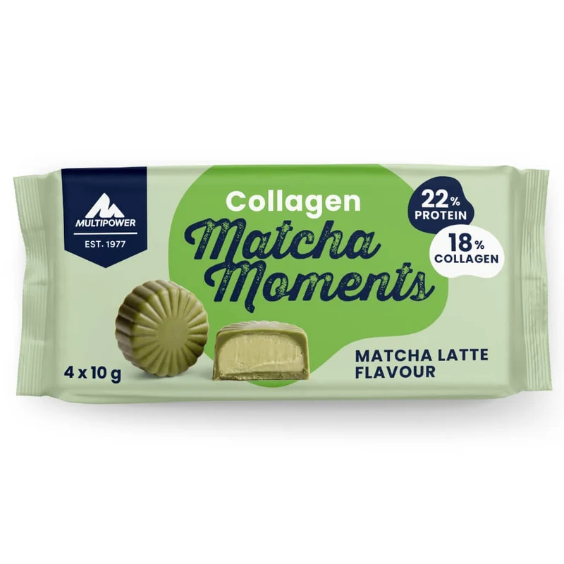 Collagen Matcha Moments, Matcha Latte | 4x10g Kollagen Pralinen