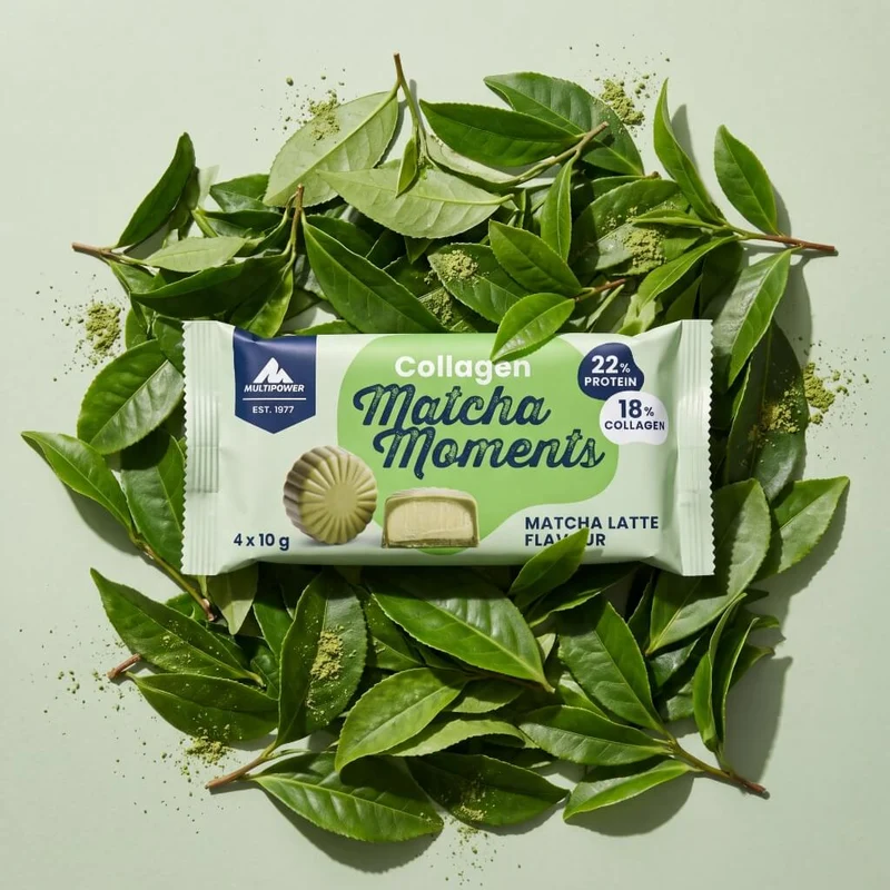 Collagen Matcha Moments, Matcha Latte | 4x10g Kollagen Pralinen