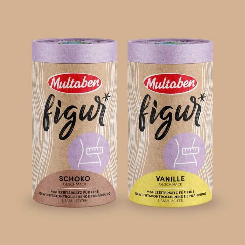 Multaben Figur Protein Shake Probierset Schoko & Vanille