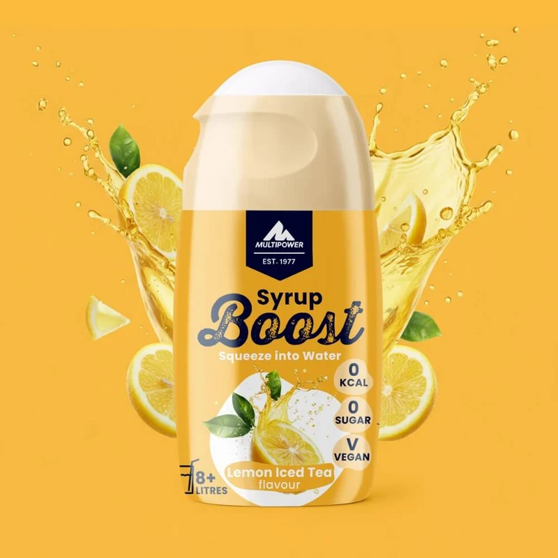 Multipower Syrup Boost Probierset (Waldmeister, Zitrone, Kirsche und Orange Spritz)
